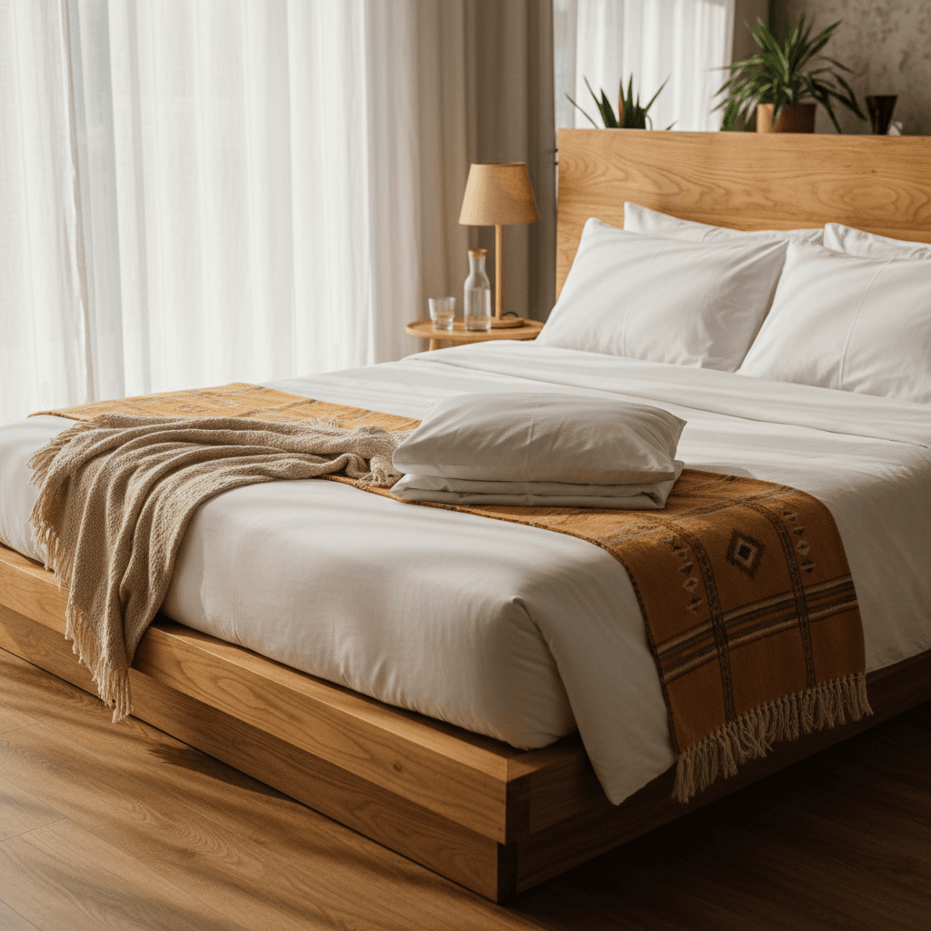 Memory foam mattress in a luxury boys hostel room